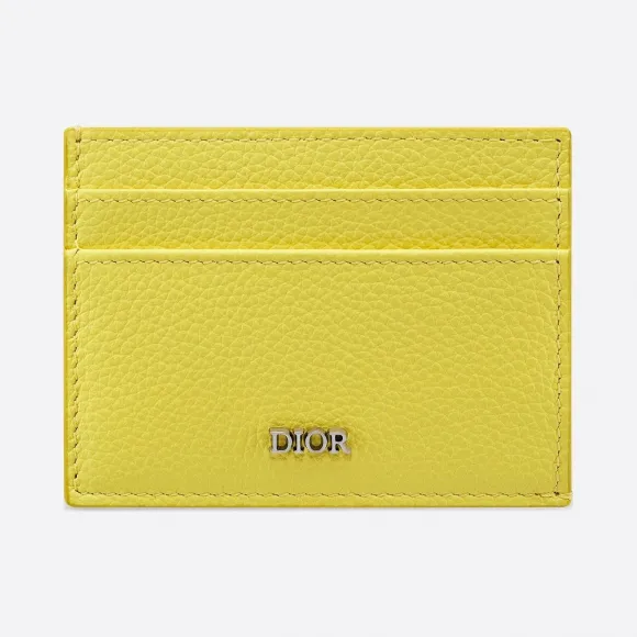 迪奥/Dior 黄色牛皮革卡夹 2PUCH089YUZ-H02Y