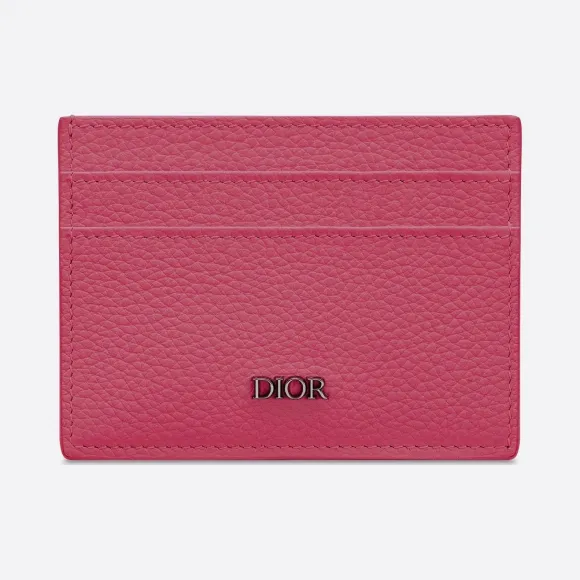 迪奥/Dior 桃红色粒面牛皮革卡夹 2PUCH089YUZ-H52E