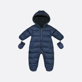 迪奥/Dior 飞行员造型滑雪套装 海军蓝色科技面料 Oblique 印花 2SBM51OVSE_Y568_T06M