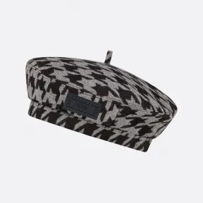 迪奥/Dior 贝雷帽 灰色和黑色羊毛面料千鸟格纹 2WBM11HATH_Y188_T2