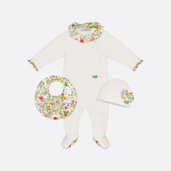 迪奥/Dior 新生儿礼品套装 多色府绸和棉质双面布茹伊印花 2WBP33KDOA_Y52J_T03M