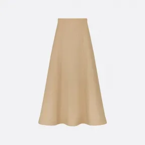 迪奥/Dior 喇叭形半裙 米色棉质斜纹面料 311J01A3105_X1652_T34