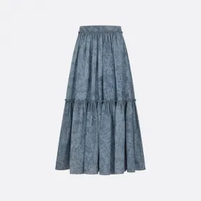 迪奥/Dior 喇叭半身中长裙 312J32A3538-X5812