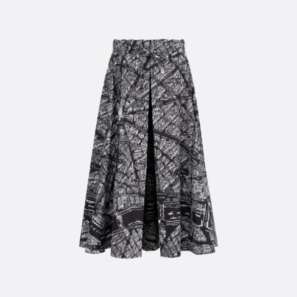 迪奥/Dior 正面开口半裙 321J19A3141-X9330