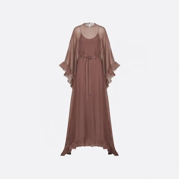 迪奥/Dior 长裙子带褶边 321L11A6736-X1790