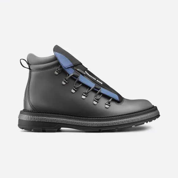 迪奥/Dior 灰色牛皮革科技面料靴子 3BO225YTS-H865