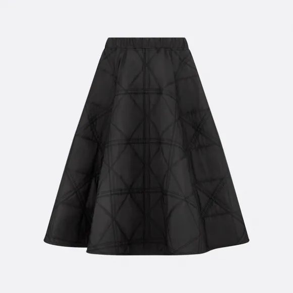 迪奥/Dior 儿童半裙 黑色科技帆布超大藤格纹 3SBM11SKTK_Y900_T04A