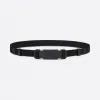 迪奥/Dior 25 毫米黑色尼龙“Christian Dior”腰带 4354PVYSM-H00N