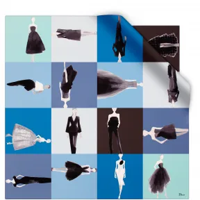 迪奥/Dior 蓝色真丝方巾  54SIL090I614 C512