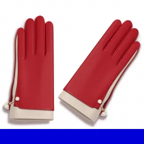 迪奥/Dior 红色皮革手套 63GLO754A504 C300