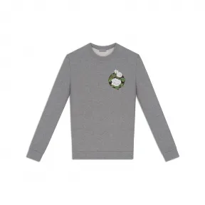 迪奥/Dior 刺绣拼块 灰色麦尔登呢 663J622A0314_C880