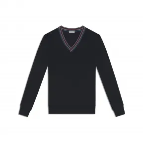 迪奥/Dior 细条纹领口 蓝色羊毛 663M620ZT617_C589