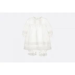 迪奥/Dior 白色纯棉帆布连衣裙  6EBM31DRSZ Y013