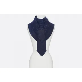 迪奥/Dior Dior Cannage Lurex海蓝色披肩 73CAN140A630 C540