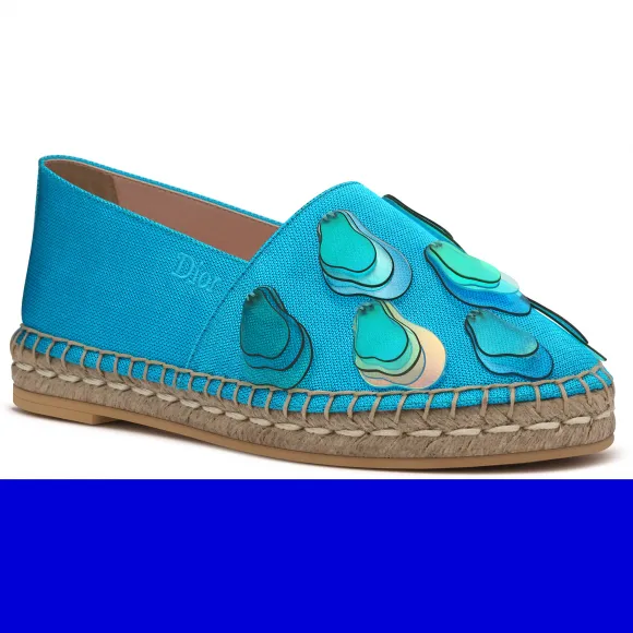 迪奥/Dior 刺绣绳底帆布鞋 7EBS11SHOU Y42D