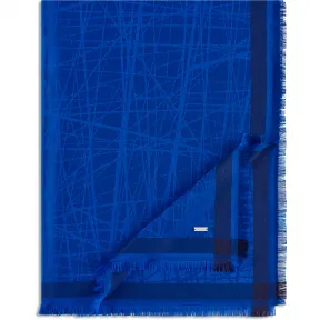 迪奥/Dior 蓝色真丝围巾 7HS2010001 C526