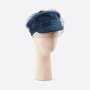 迪奥/Dior 牛仔布带面纱鸭舌帽 86ATY920G132-C525