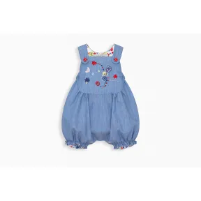 迪奥/Dior 蓝色棉府绸连身服 8EBM31OVEB Y515