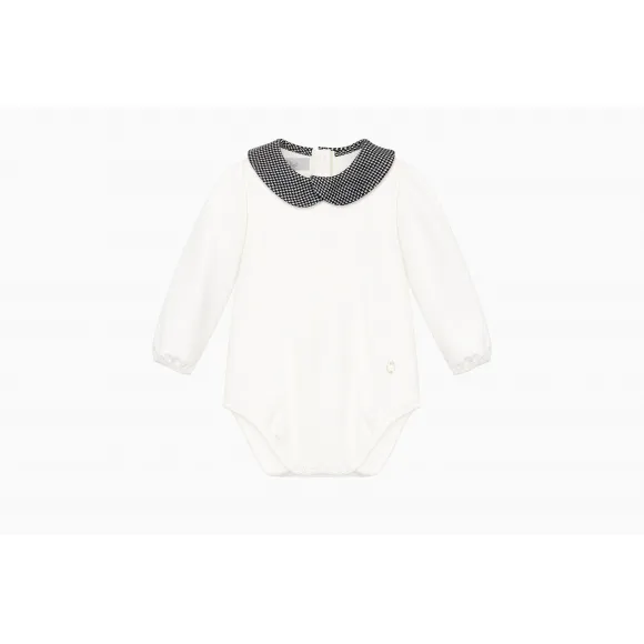 迪奥/Dior 白色纯棉针织双面布连身服 8HBM33BODD Y013