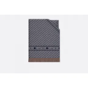 迪奥/Dior CD Oblique蓝色织毯  91CDO140I065 C540