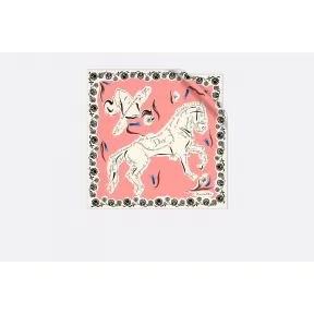 迪奥/Dior Escaramuza in Dior斜纹真丝方巾  91ESD070I613 C410