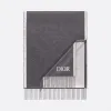 迪奥/Dior 灰色和粉色双面桑蚕丝围巾 93E0015BH001-C884