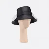 迪奥/Dior Teddy D渔夫帽 黑色宽帽檐 95TDD924G700-C900
