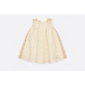 迪奥/Dior 金色亮片珠罗纱连衣裙  9EBM31DRSI Y296