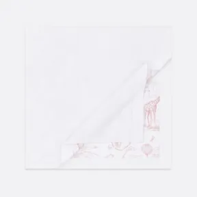 迪奥/Dior 婴儿毯 白色棉质混纺淡粉色茹伊印花 9HBG54BLA1_Y353_TU