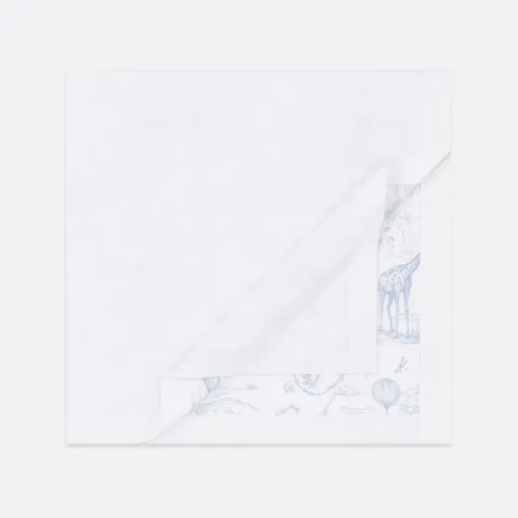 迪奥/Dior 婴儿毯 白色棉质混纺天蓝色茹伊印花 9HBG54BLA1_Y504_TU