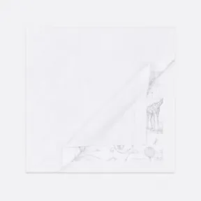 迪奥/Dior 婴儿毯 白色棉质混纺灰色茹伊印花 9HBG54BLA1_Y910_TU