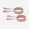 迪奥/Dior 粉色棉质 Dior Oblique 图案 J'Adior 手链套装 B0961ADRCO-D834