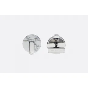 迪奥/Dior 白纹石银袖扣  C0100HOMGM D991