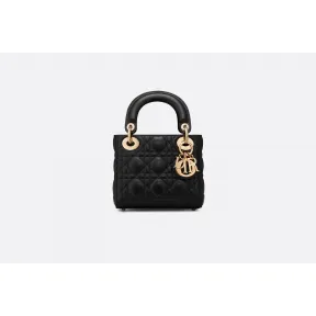 迪奥/Dior Lady Dior小羊皮袖珍手提包  CAL44 500N0