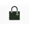 迪奥/Dior Lady Dior绿色小羊皮手提包 CAL44551 M50H