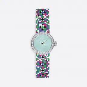 迪奥/Dior La Mini D de Dior Mosaïque腕表 直径19毫米 石英机芯 CD040110A027-0000