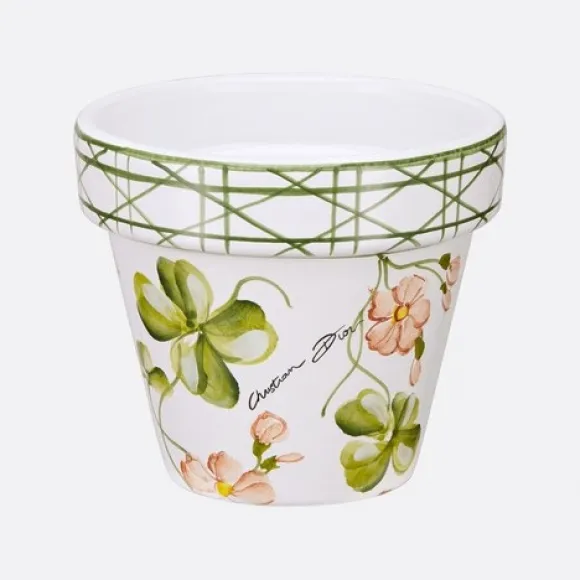 迪奥/Dior 小号花盆 Lucky Milly 系列，绿色图案 HYE01CPL2U_C600_TU