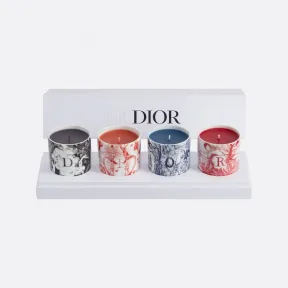 迪奥/Dior 迷你香氛蜡烛四件套 多色 ABCDior 图案 HYF01ABC0L_C970_TU