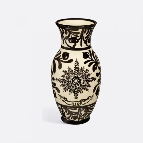 迪奥/Dior 花瓶 二零二三早春系列黑色 Wind Rose 图案 HYH01VVC0U_C900_TU