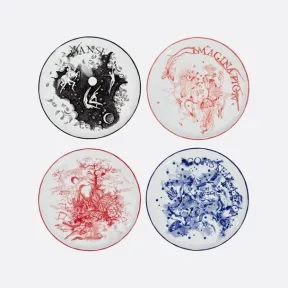 迪奥/Dior 餐盘 4 件套装 多色 ABCDIOR 系列，想象、舞蹈、星座、梦幻 HYJ01PAB2L_C970_TU