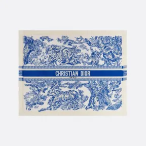 迪奥/Dior Dioriviera 2022 餐垫 荧光蓝色茹伊印花 HYO03RSB0U_C500_TU