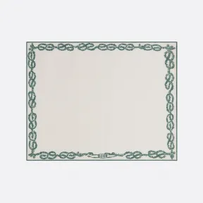 迪奥/Dior 餐垫 二零二三早春系列绿色 Ropes 图案 HYO04CPM0U_C600_TU