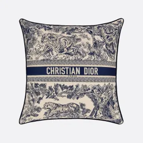 迪奥/Dior 正方形靠垫 蓝色茹伊印花 HYP02BCB1U_C500_TU