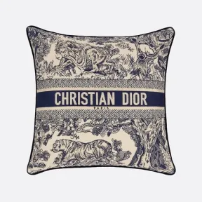 迪奥/Dior 小号正方形靠垫 蓝色茹伊印花 HYP02BCB2U_C500_TU