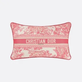 迪奥/Dior 大号长方形靠垫 二零二二早春系列，牡丹粉色茹伊印花图案 HYP02CBR3U_C400_TU