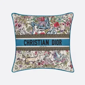 迪奥/Dior 小号正方形靠垫 白色棉质混纺面料多色 D-Constellation 图案 HYP02CBS0U_C970_TU