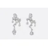 迪奥/Dior Rose Dior Bagatelle 750/1000白金钻石耳环 JBAG94014 0000