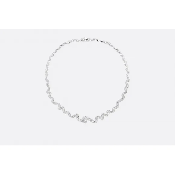 迪奥/Dior Archi Dior Diorama 750/1000白金镶钻项链  JDIO94009 0000