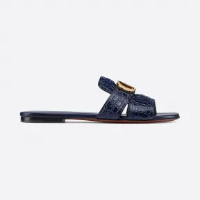 迪奥/Dior 30 MONTAIGNE 靛蓝色鳄鱼皮穆勒鞋系列 KCQ304CRC-S74B