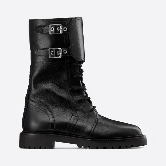迪奥/Dior Dior Ground 黑色牛皮革靴子系列 KDI589VEA-S900